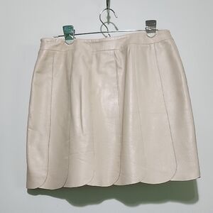 Cream Bubble Mini Skirt Cocktail Ready